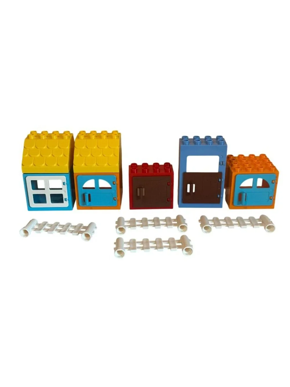 LEGO Duplo Lot Doors Roofs Fences Pieces Parts for Building Pretend Play Toys